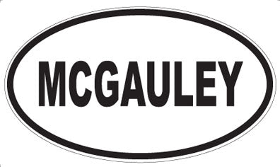 MCGAULEY - Oval Magnet