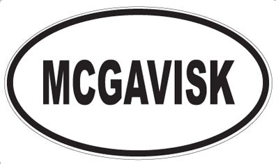 MCGAVISK - Oval Sticker
