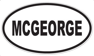 MCGEORGE - Oval Sticker