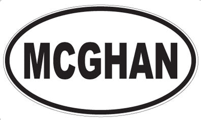 MCGHAN - Oval Sticker