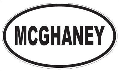 MCGHANEY - Oval Sticker