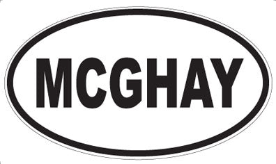 MCGHAY - Oval Sticker