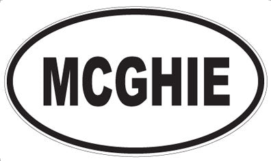 MCGHIE - Oval Magnet