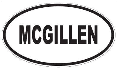 MCGILLEN - Oval Magnet