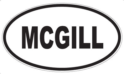 MCGILL - Oval Magnet