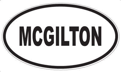 MCGILTON - Oval Magnet