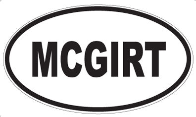 MCGIRT - Oval Magnet