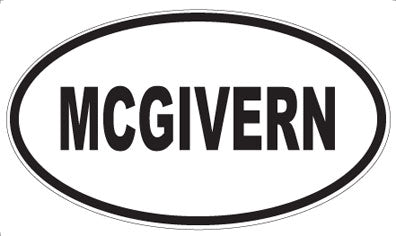 MCGIVERN - Oval Magnet