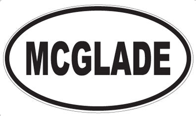 MCGLADE - Oval Sticker