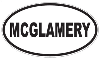 MCGLAMERY - Oval Sticker