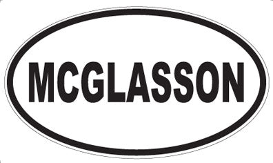 MCGLASSON - Oval Magnet