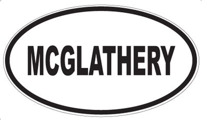 MCGLATHERY - Oval Magnet