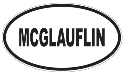 MCGLAUFLIN - Oval Magnet