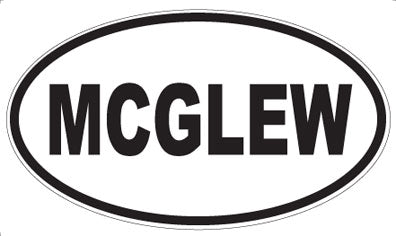 MCGLEW - Oval Magnet