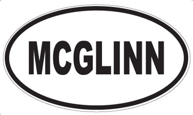 MCGLINN - Oval Magnet