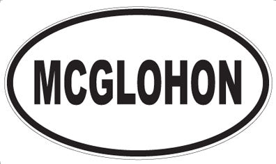 MCGLOHON - Oval Magnet