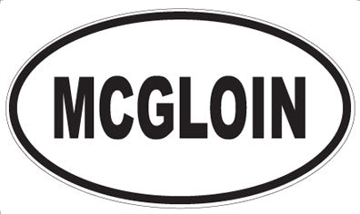 MCGLOIN - Oval Sticker
