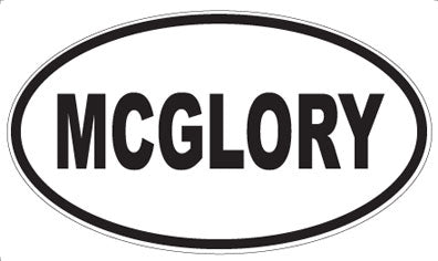 MCGLORY - Oval Sticker