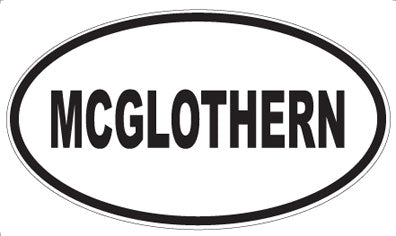 MCGLOTHERN - Oval Magnet