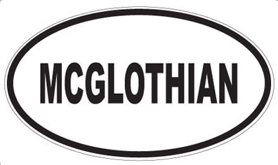 MCGLOTHIAN - Oval Magnet