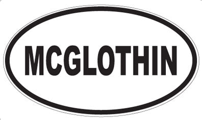 MCGLOTHIN - Oval Magnet