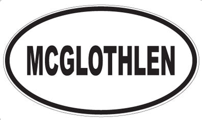 MCGLOTHLEN - Oval Sticker