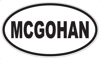 MCGOHAN - Oval Magnet