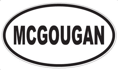 MCGOUGAN - Oval Magnet