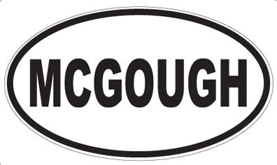 MCGOUGH - Oval Magnet