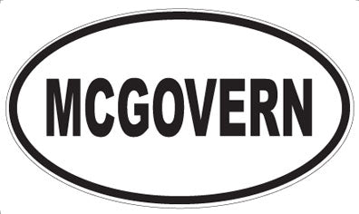 MCGOVERN - Oval Sticker