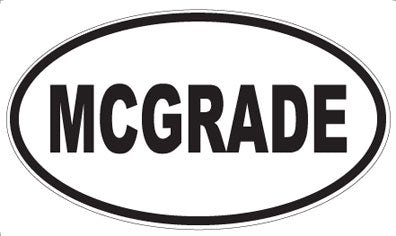 MCGRADE - Oval Sticker