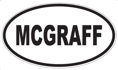 MCGRAFF - Oval Sticker