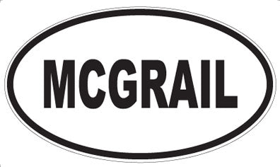 MCGRAIL - Oval Magnet