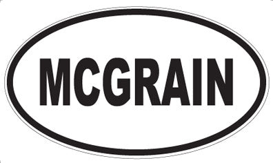 MCGRAIN - Oval Magnet