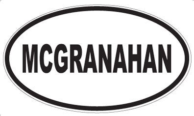 MCGRANAHAN - Oval Magnet