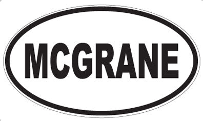 MCGRANE - Oval Sticker