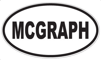 MCGRAPH - Oval Sticker