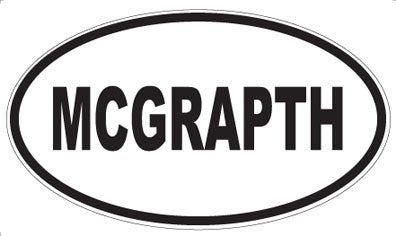 MCGRAPTH - Oval Sticker
