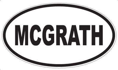MCGRATH - Oval Magnet