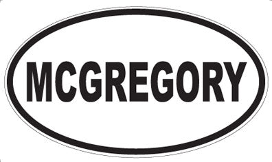MCGREGORY - Oval Sticker