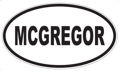 MCGREGOR - Oval Magnet