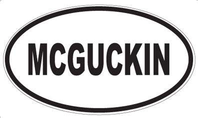 MCGUCKIN - Oval Sticker