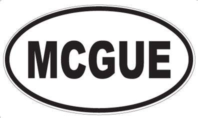 MCGUE - Oval Magnet