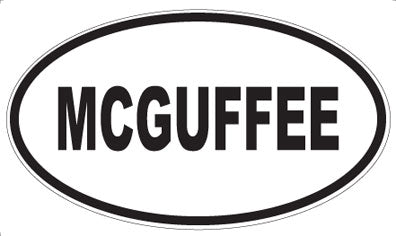 MCGUFFEE - Oval Magnet