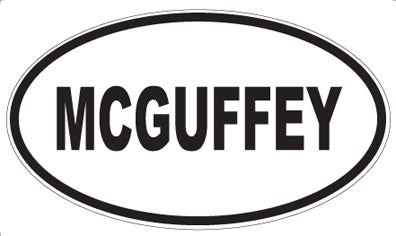 MCGUFFEY - Oval Magnet