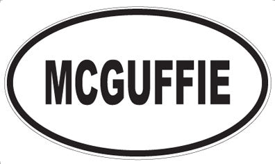 MCGUFFIE - Oval Magnet