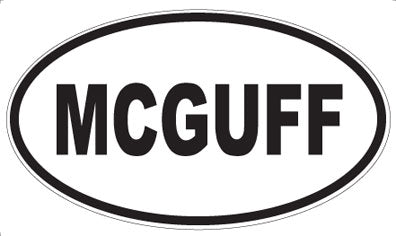 MCGUFF - Oval Magnet