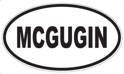 MCGUGIN - Oval Sticker