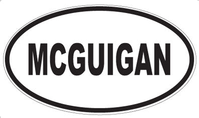 MCGUIGAN - Oval Sticker