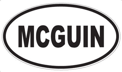 MCGUIN - Oval Sticker
